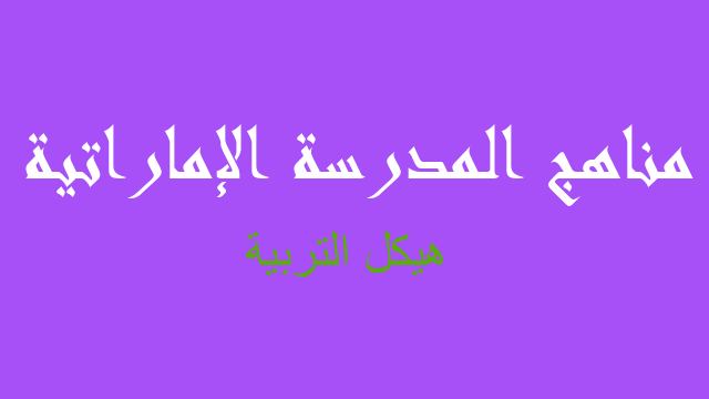 هيكل التربية تربية إسلامية صف ثالث فصل ثالث - مناهج المدرسة الإماراتية