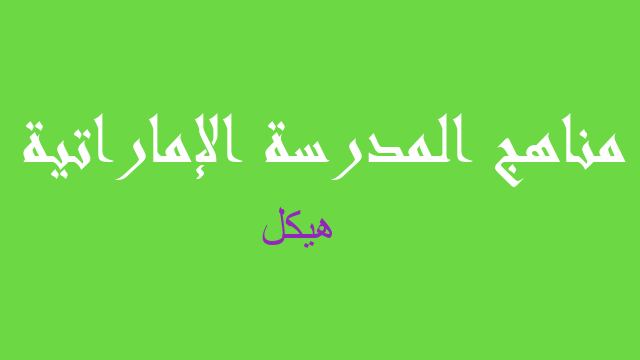 هيكل رياضيات صف حادي عشر متقدم فصل ثالث - مناهج المدرسة الإماراتية